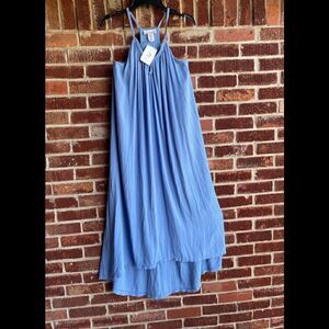 Ces Femme NWT Hadley Hi Low Blue Maxi Medium